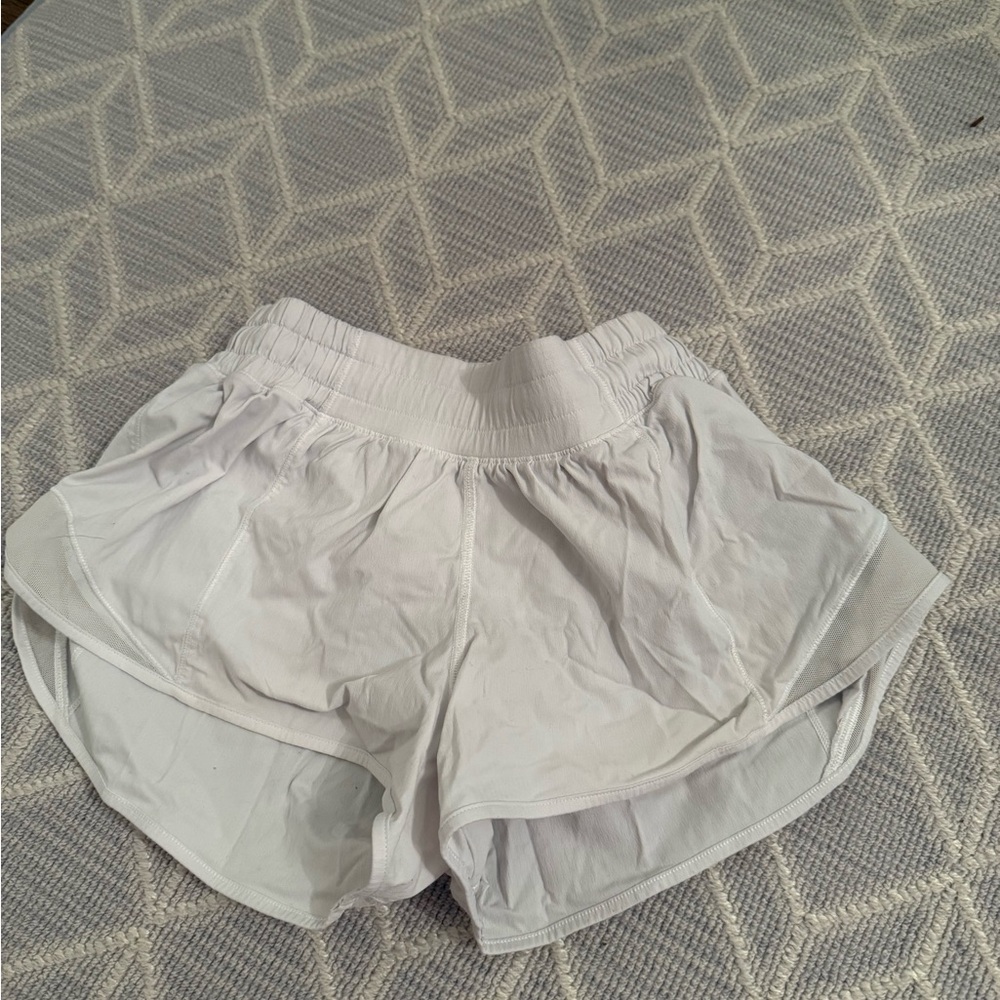 Women's White Athletic Shorts